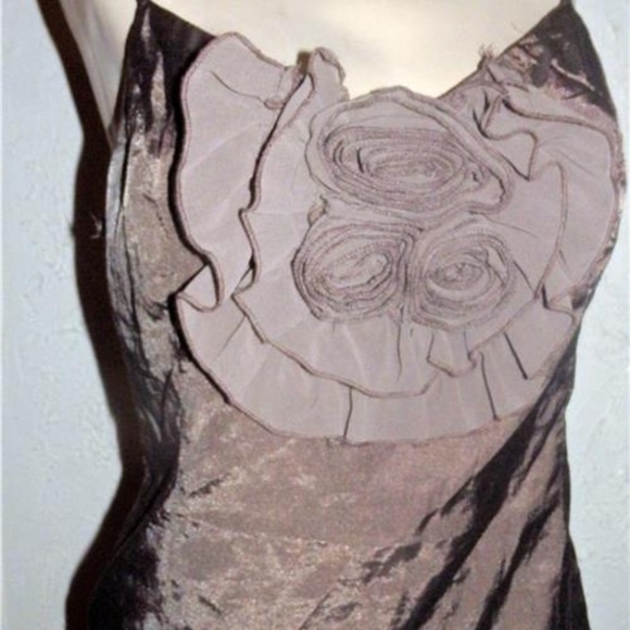 Anthropologie Esley NWOT Taupe Sexy Shirt - Picture 4 of 6